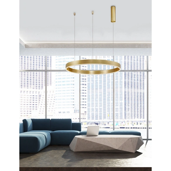 Pendelleuchte »Motif «, LED, 50 W, Höhe: 200 cm, messingfarben/goldfarben