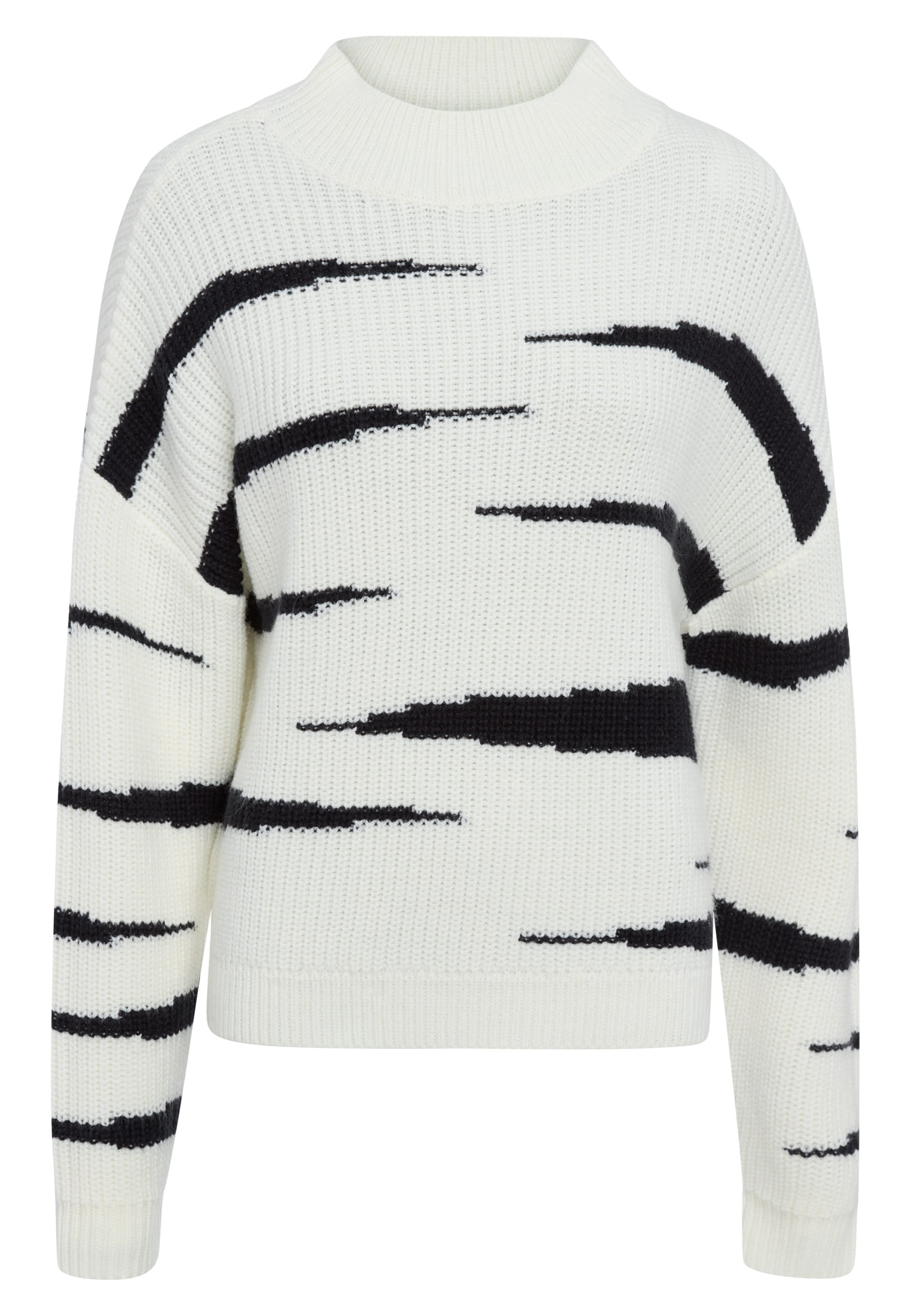 Pullover mit Kontrast-Intarsien