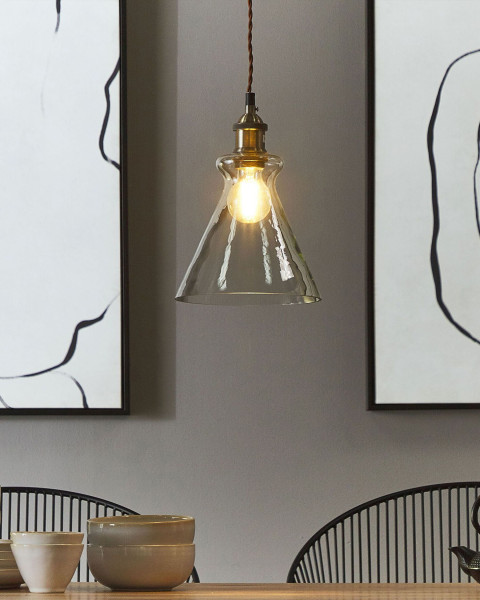 Lampa wisząca Szkło Przezroczysty