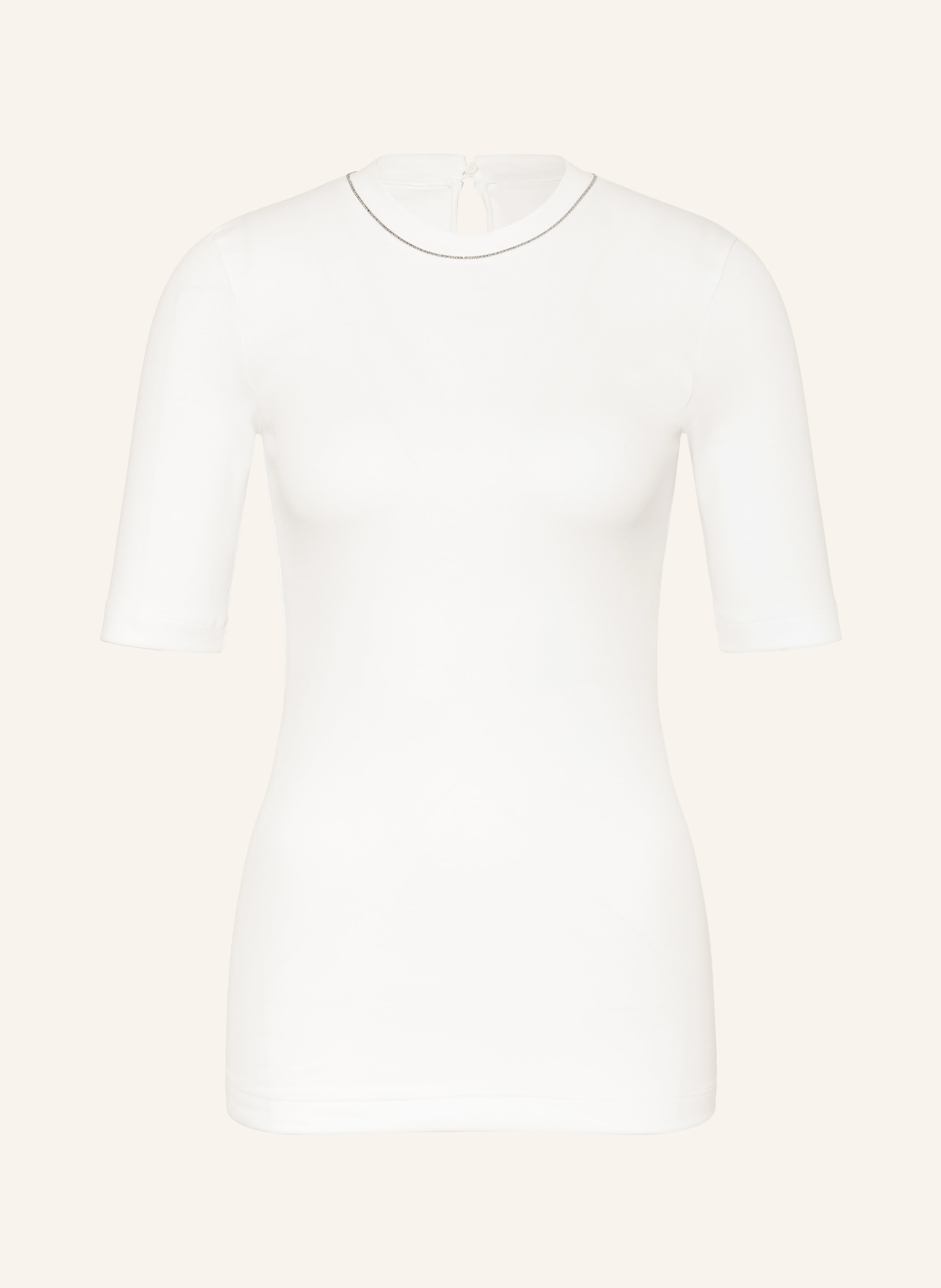 BRUNELLO CUCINELLI Strickshirt mit Perlenbesatz