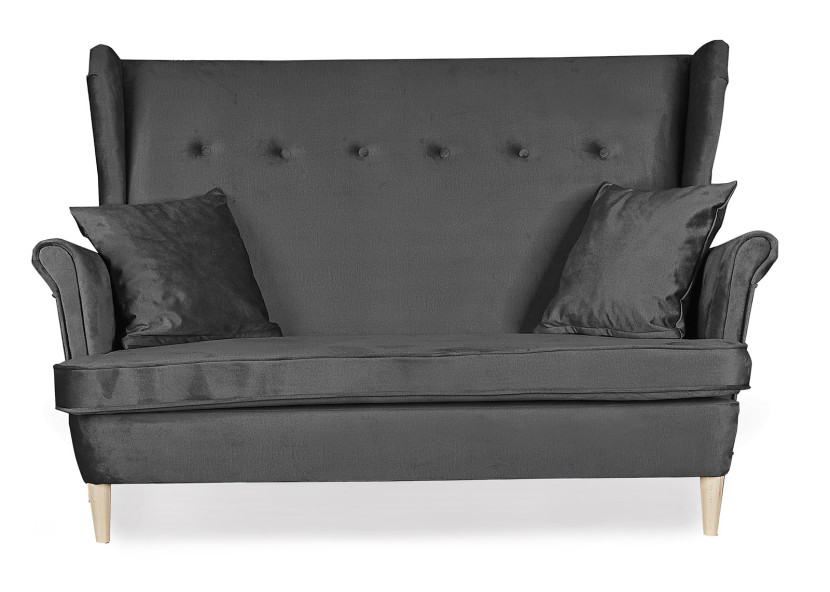 Sofa kanapa uszak Ari skandynawska Family Meble ciemno szara