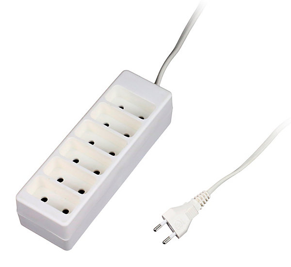 Bloc 6 prises 2P 6A - Blanc - Zenitech