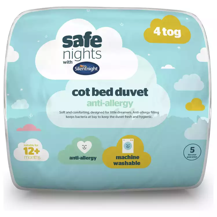 Silentnight Safe Nights 4 Tog Duvet - Cot Bed