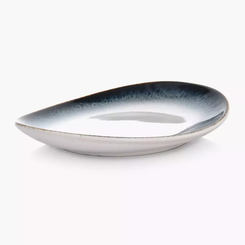Talerzyk talerz deserowy DUKA TIME DIM 15x13 cm wielokolorowy porcelanowy
