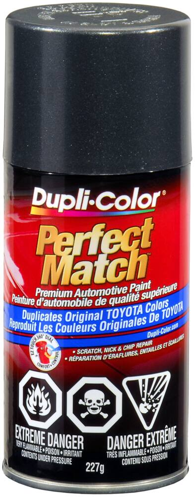Dupli-Color Perfect Match Premium Acrylic Lacquer Automotive Aerosol Spray Paint, Dark Grey Metallic (138), 227-g
