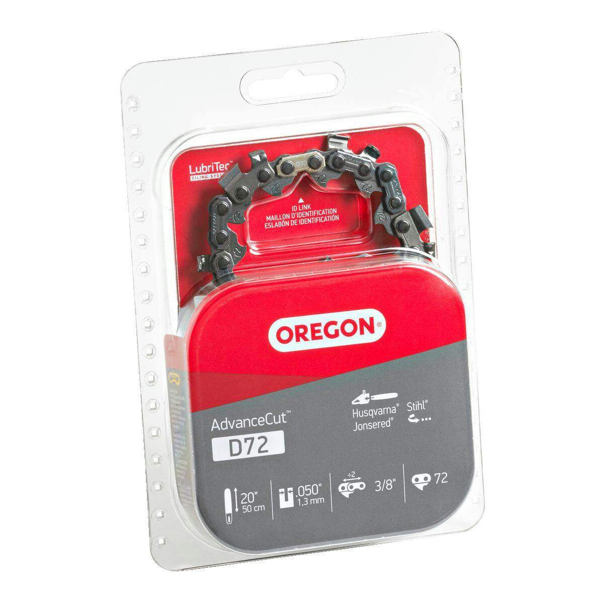 Oregon D72 AdvanceCut Chainsaw Chain, 72 Drive Links, 20-in Bar