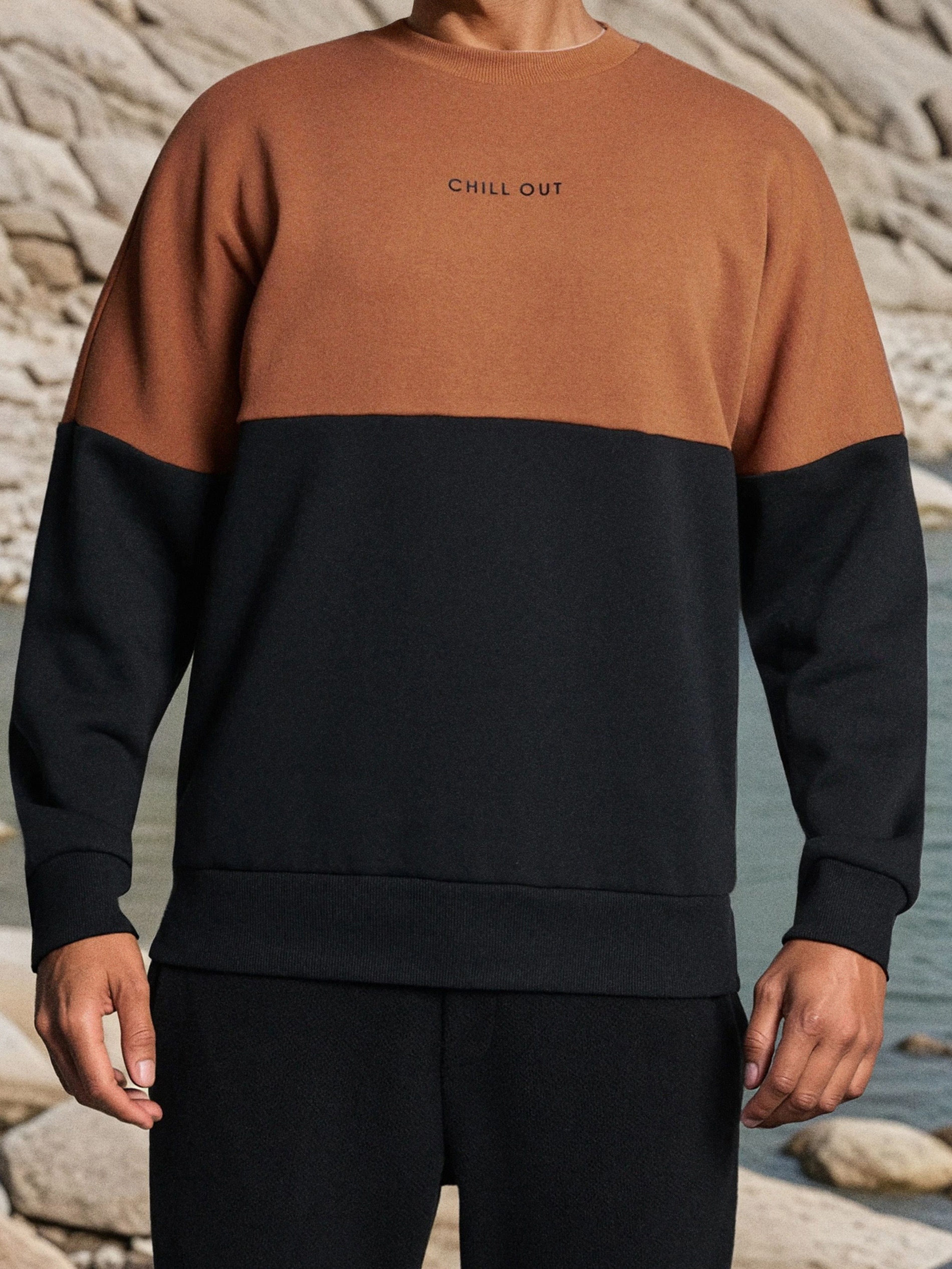 Bluza crewneck z bawełną