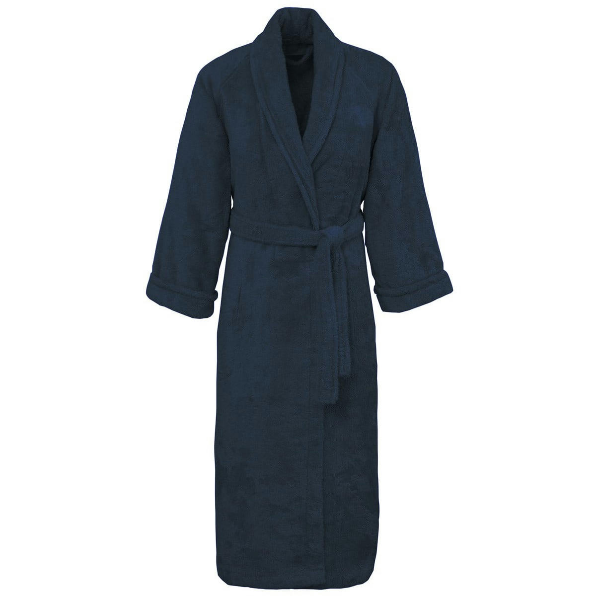 SENSILK - Peignoir col chale coton/modal Indigo S