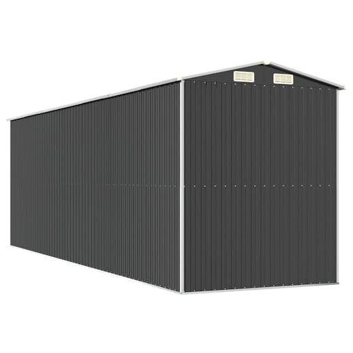 NNEVL Garden Shed Anthracite 192x606x223 cm Galvanised Steel