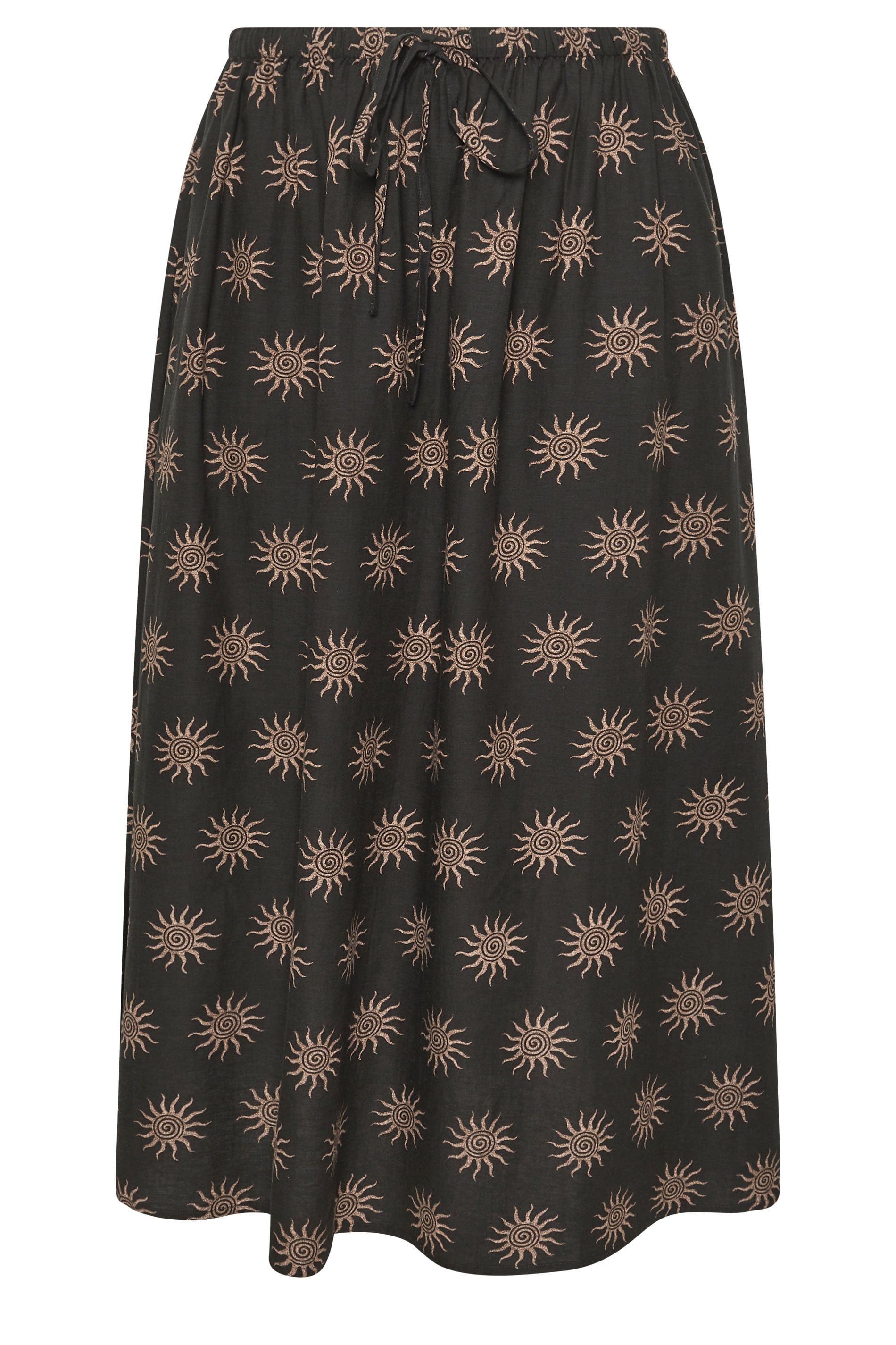 Yours Sun Print Linen Maxi Skirt