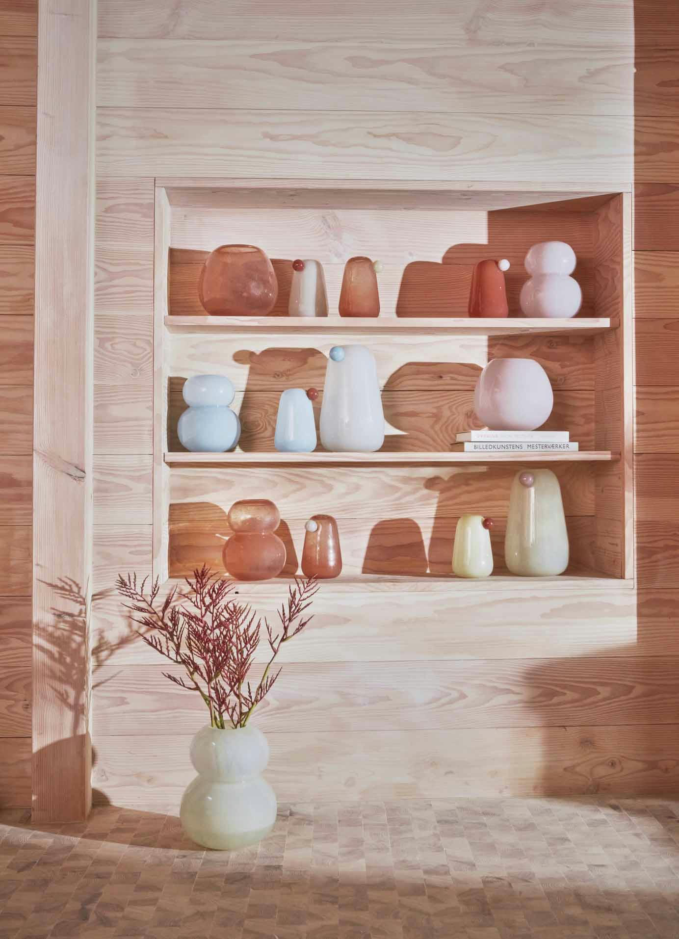 INKA - Vase orange en verre Ø12,5xH20cm