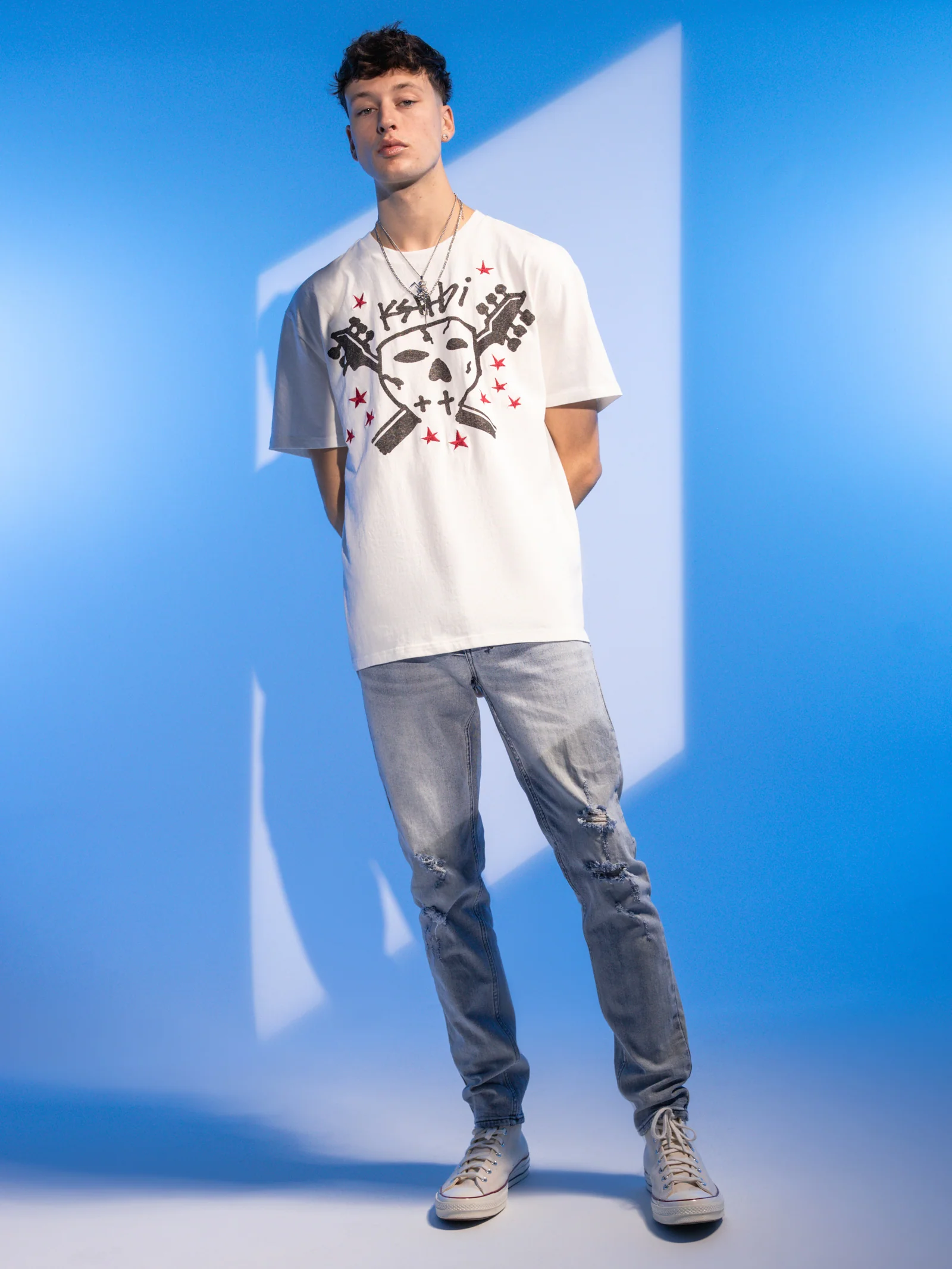 Skull Seeing Lines T-Shirt