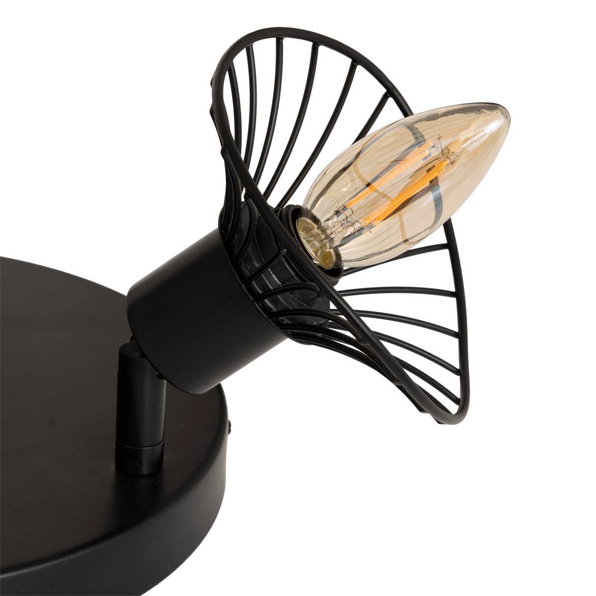Ceiling Light "Adelia" Black, 25x16 cm