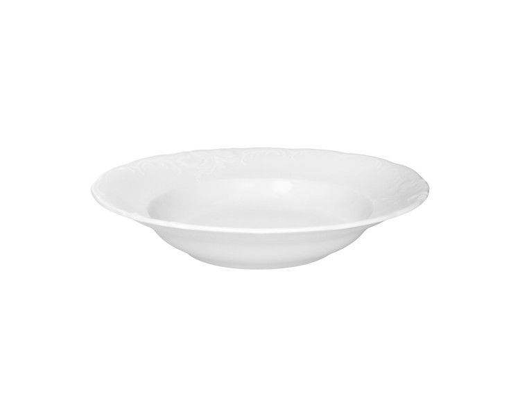 Talerz głęboki 22,5 cm Fryderyka Biała C001