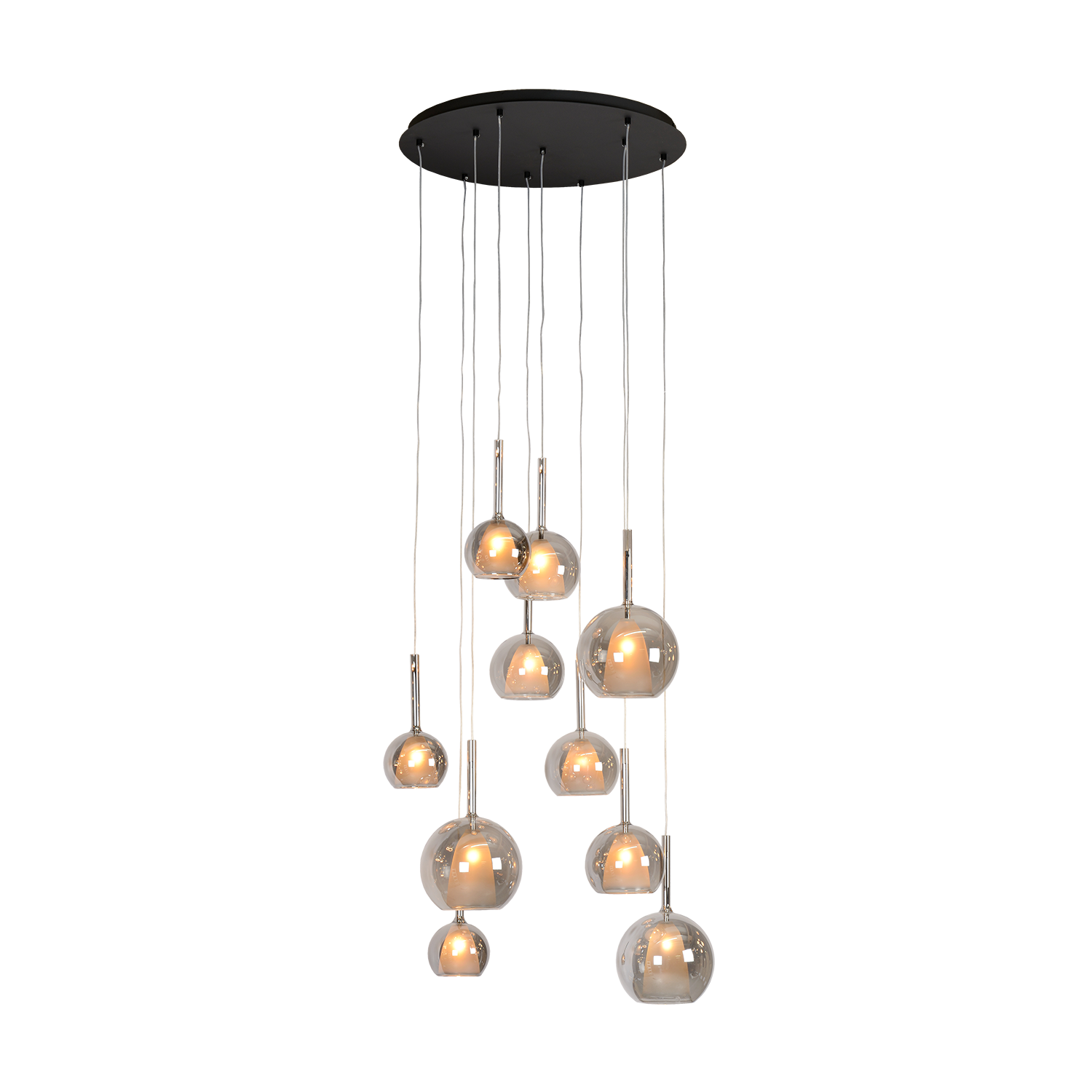 Atmooz Hanglamp Woonkamer Zwart Glas Saigon