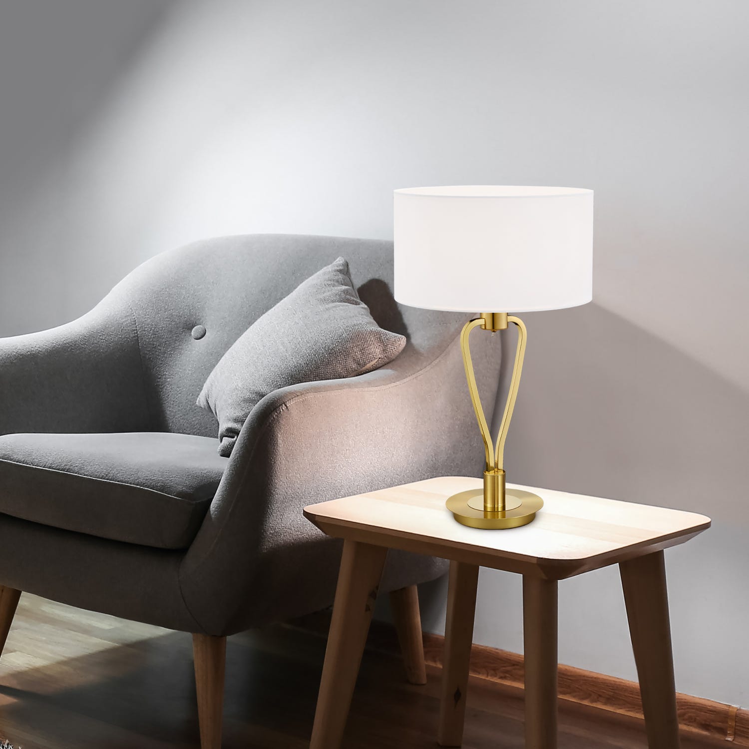 Lampada da tavolo Paris ottone Trio