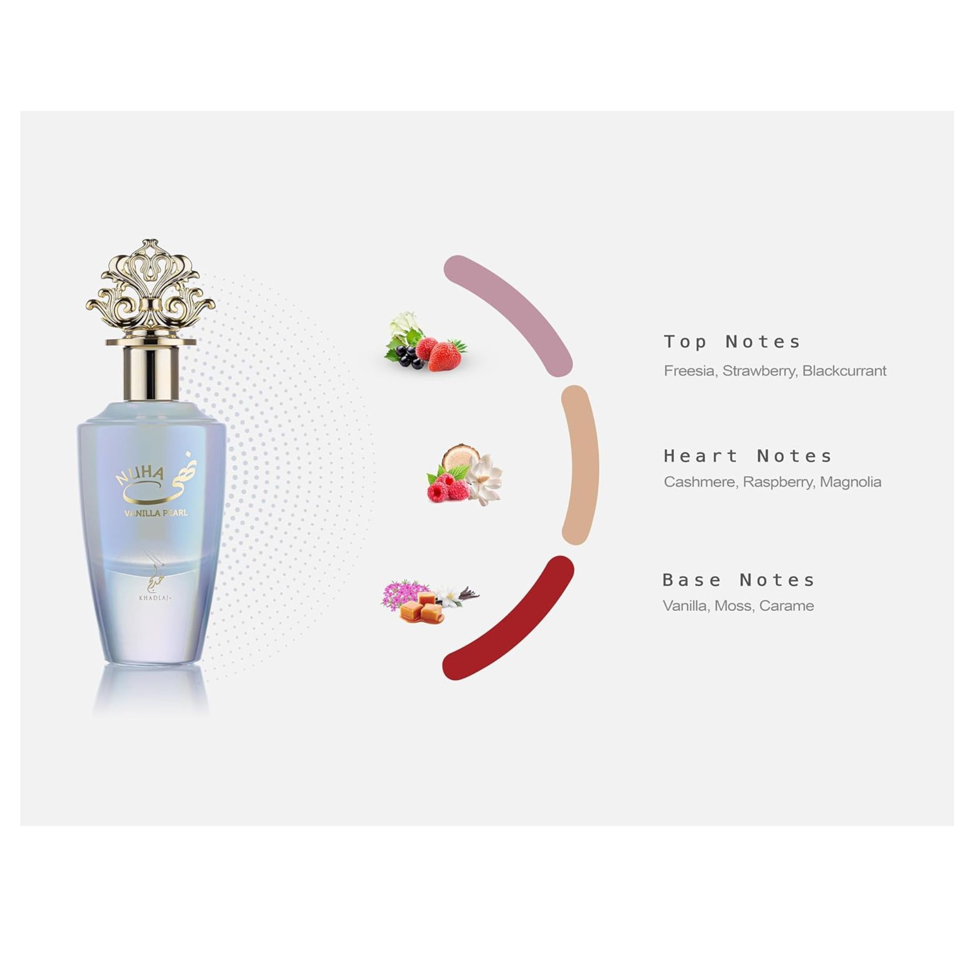 Khadlaj Perfumes Nuha Vanilla Pearl 85ml Eau de Parfum Fragrance For Women