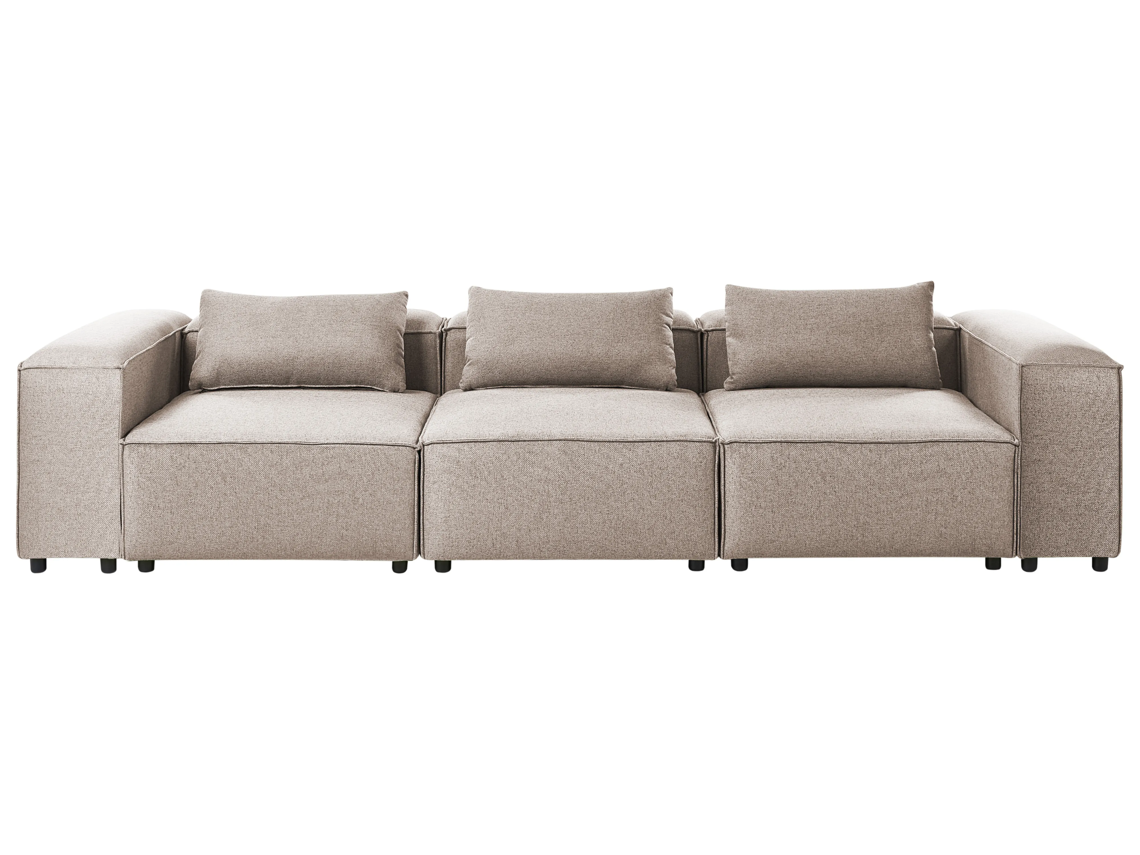 1-Seat Section BRANDE Fabric Light Brown