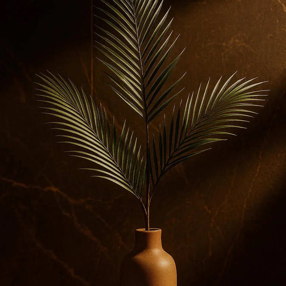 Mica Decorations Kunstblad - aerca goudpalm - tak - 95 cm