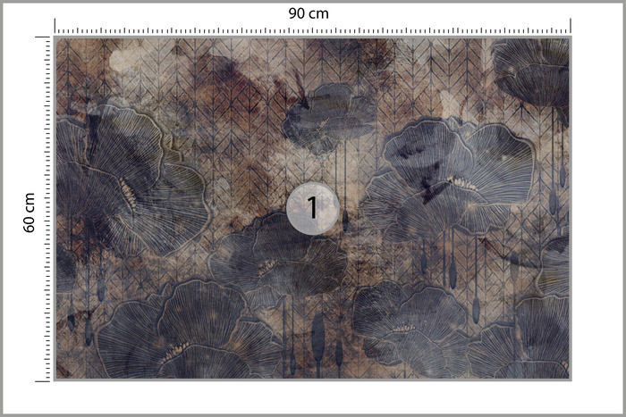 Fototapeta Abstrakcyjne maki 90x60cm