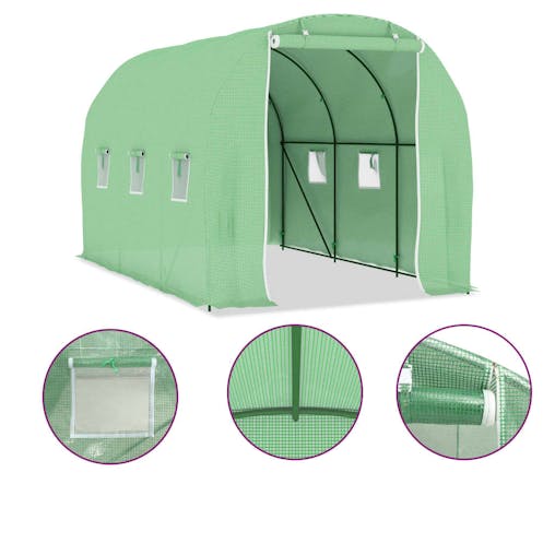NNEVL Greenhouse 6.86 m&sup2; 3.43x2x2 m