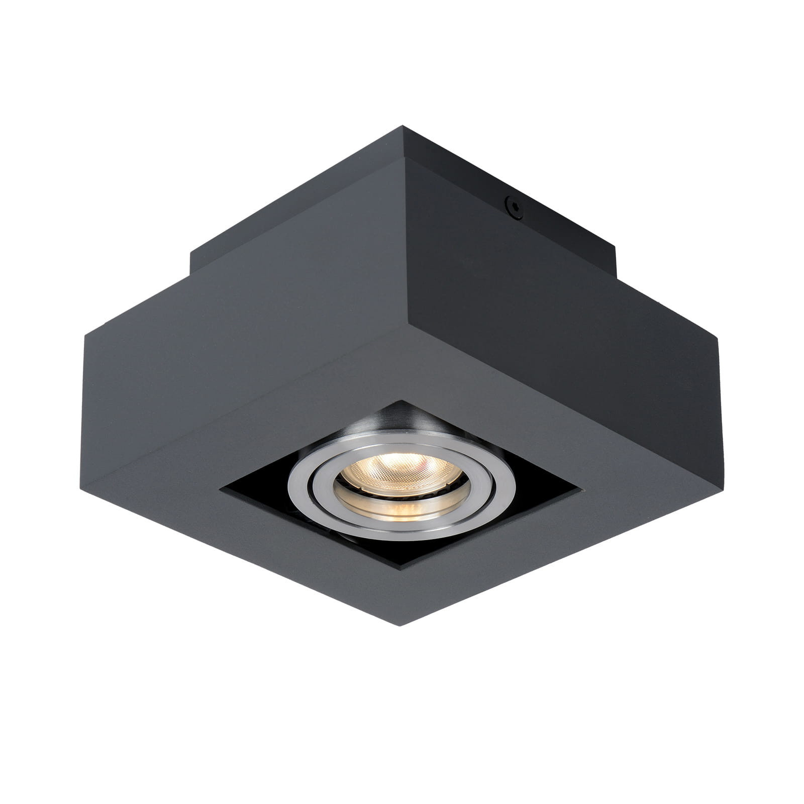 Spot kwadratowy czarny-chromowany CASEMIRO1xGU10x50W IP20 Italux