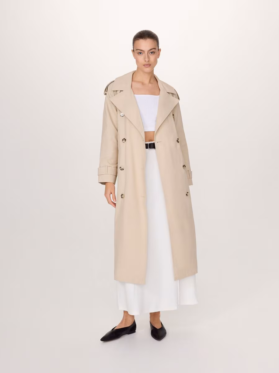 Double Breasted Oversized Trench Coat