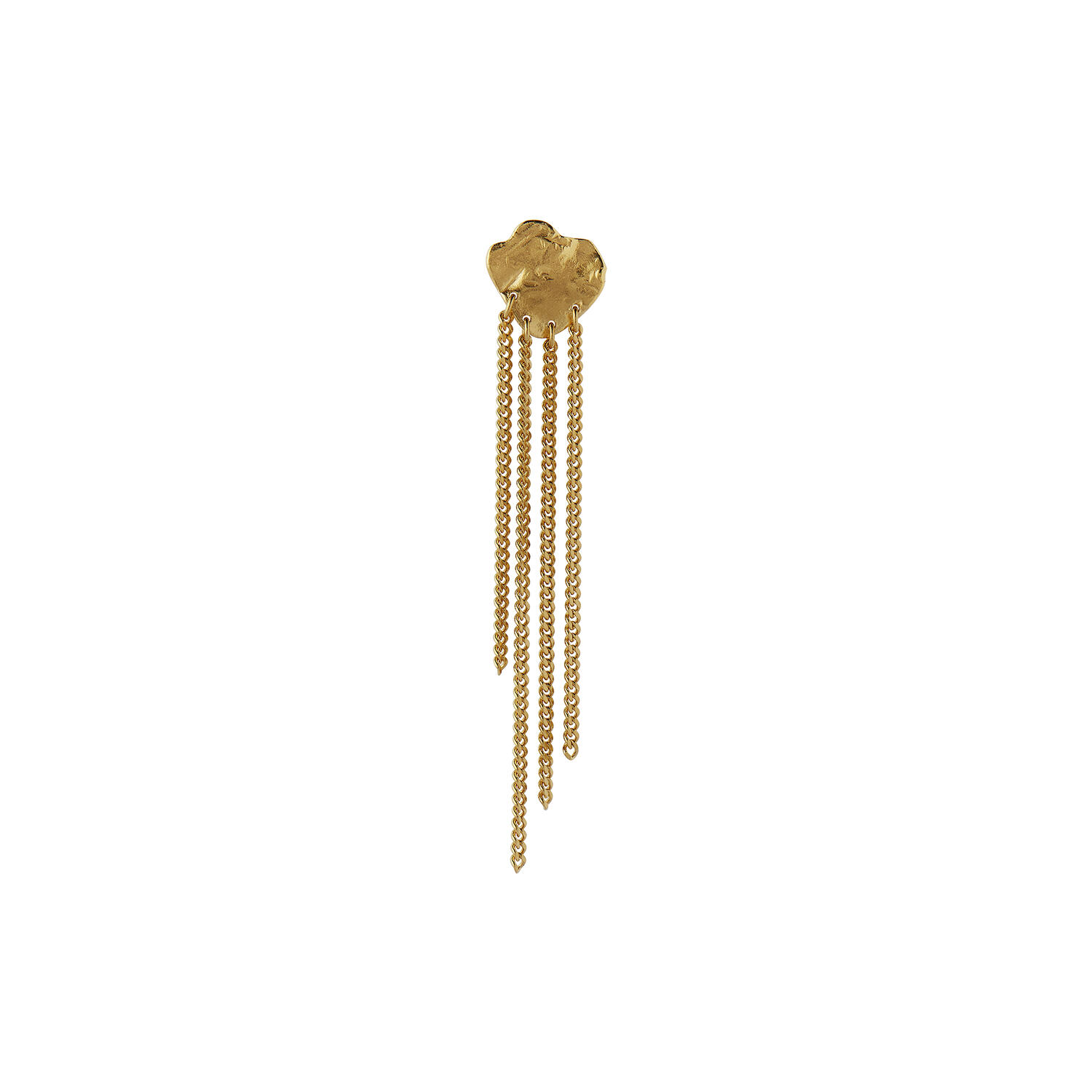Shell Reflections Earring with Chains Single, gold