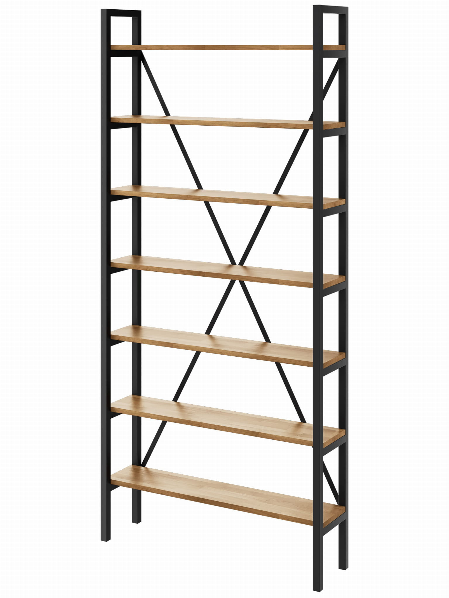 Regał Medium Industrial Loft na książki D7 220x60x20 cm