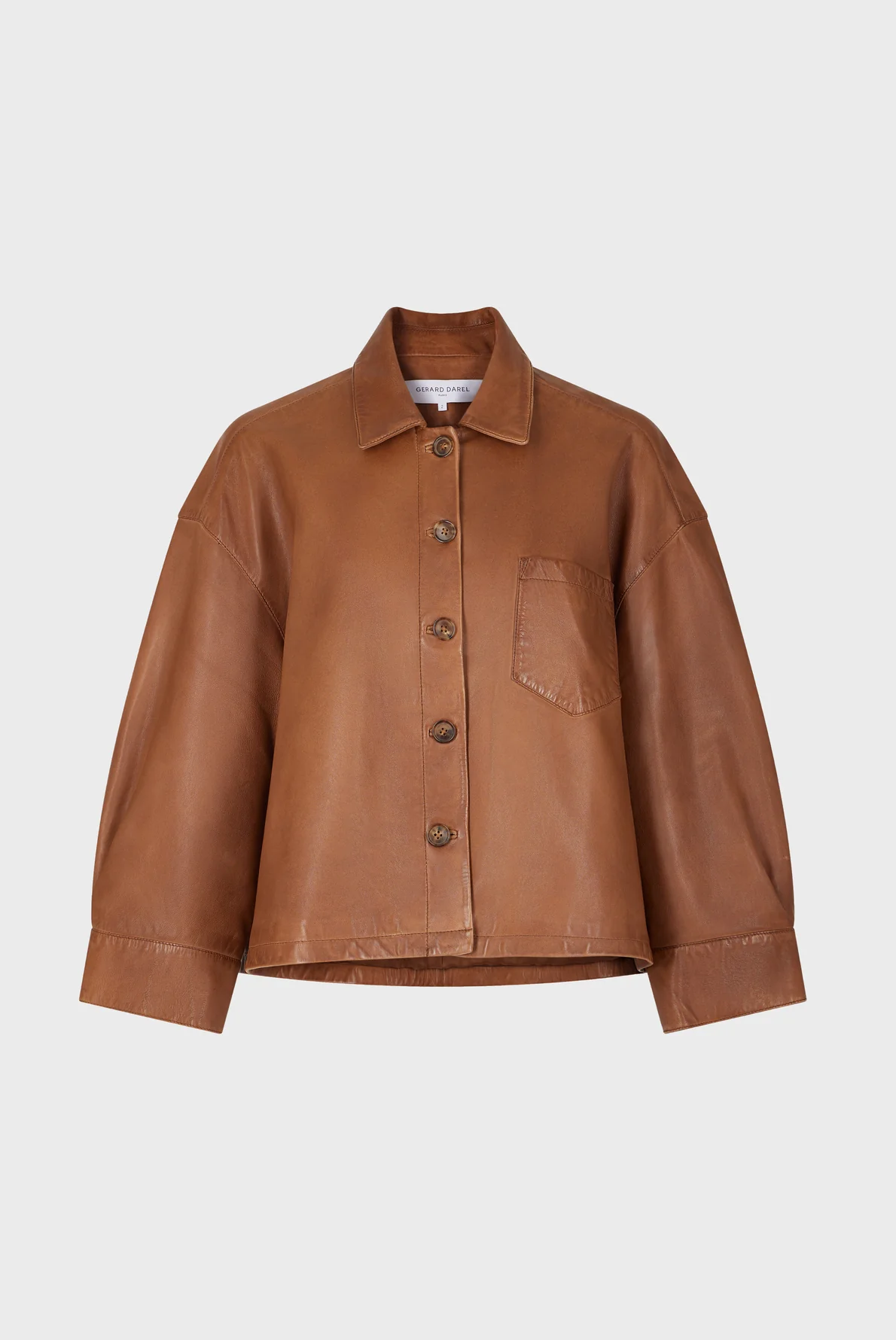 Veste courte en cuir - JOCYA