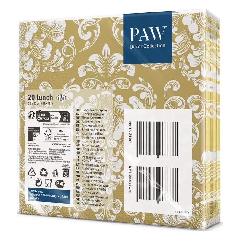Serviette 20er-Set Diverse