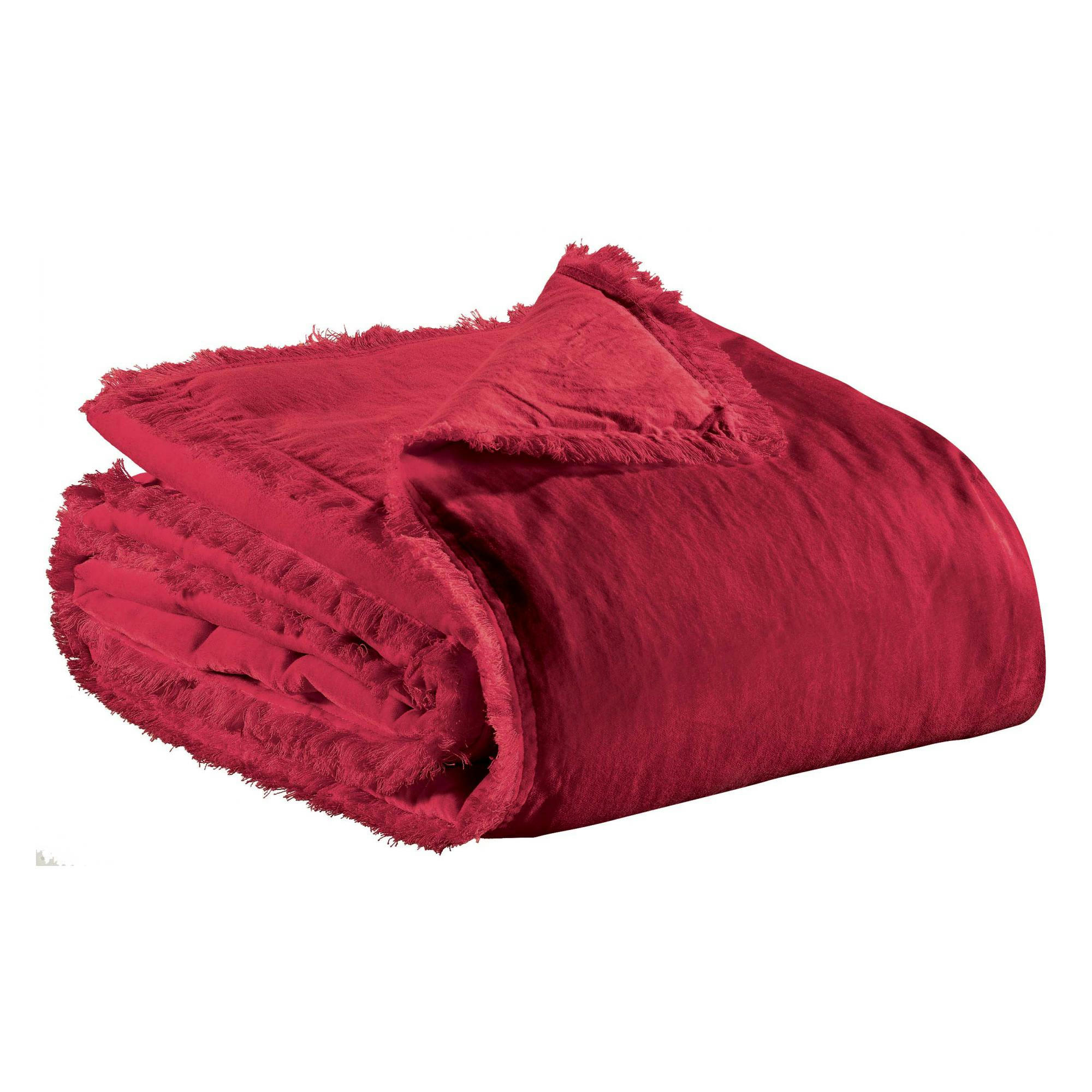 FARA - Edredon  en coton rubis 85 x 200