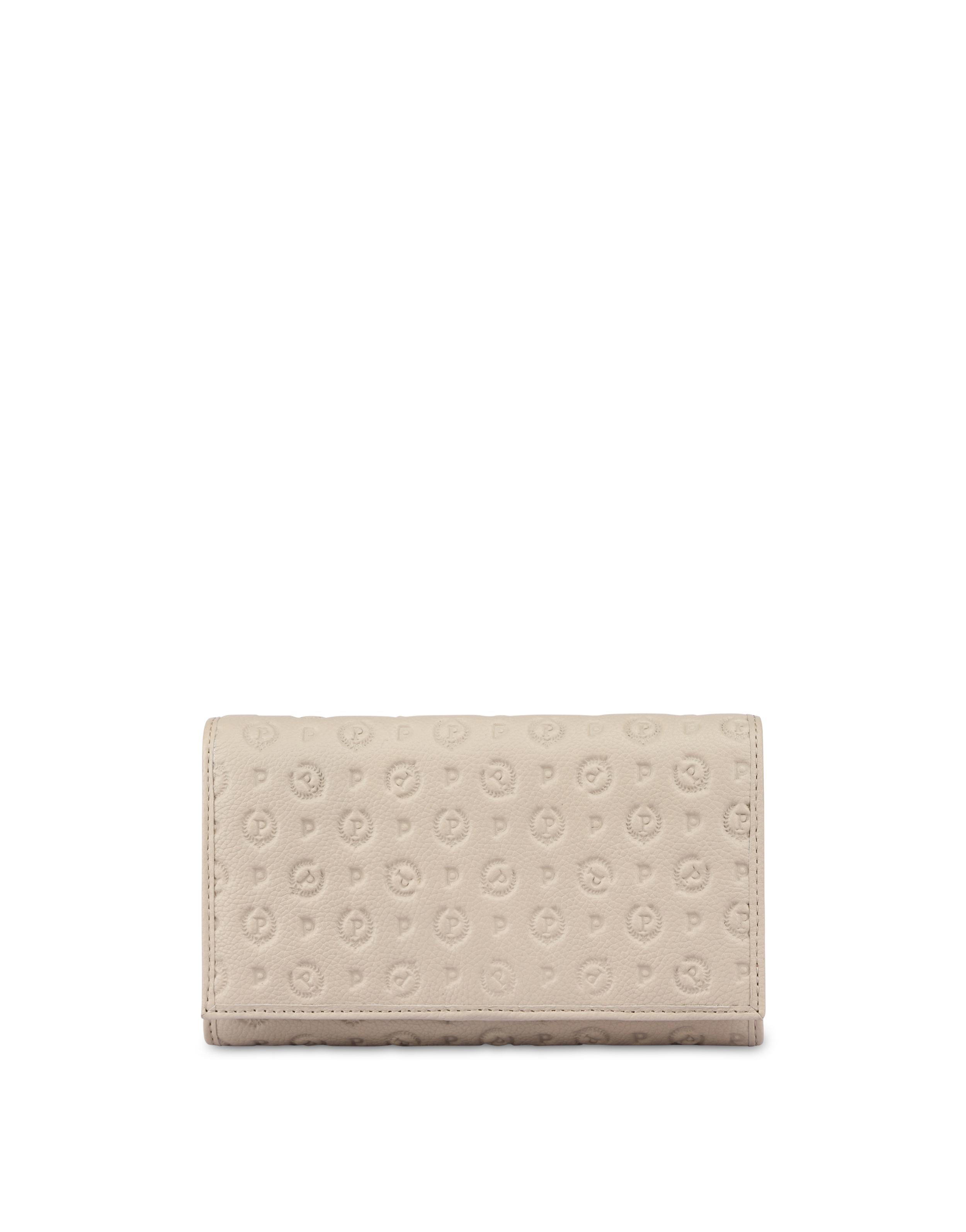 Portafoglio Heritage Logo Embossed Avorio