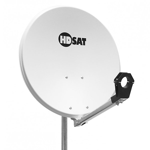 PackParabole satellite acier 60cm   LNB Single   Récepteur TNTSAT HDSAT