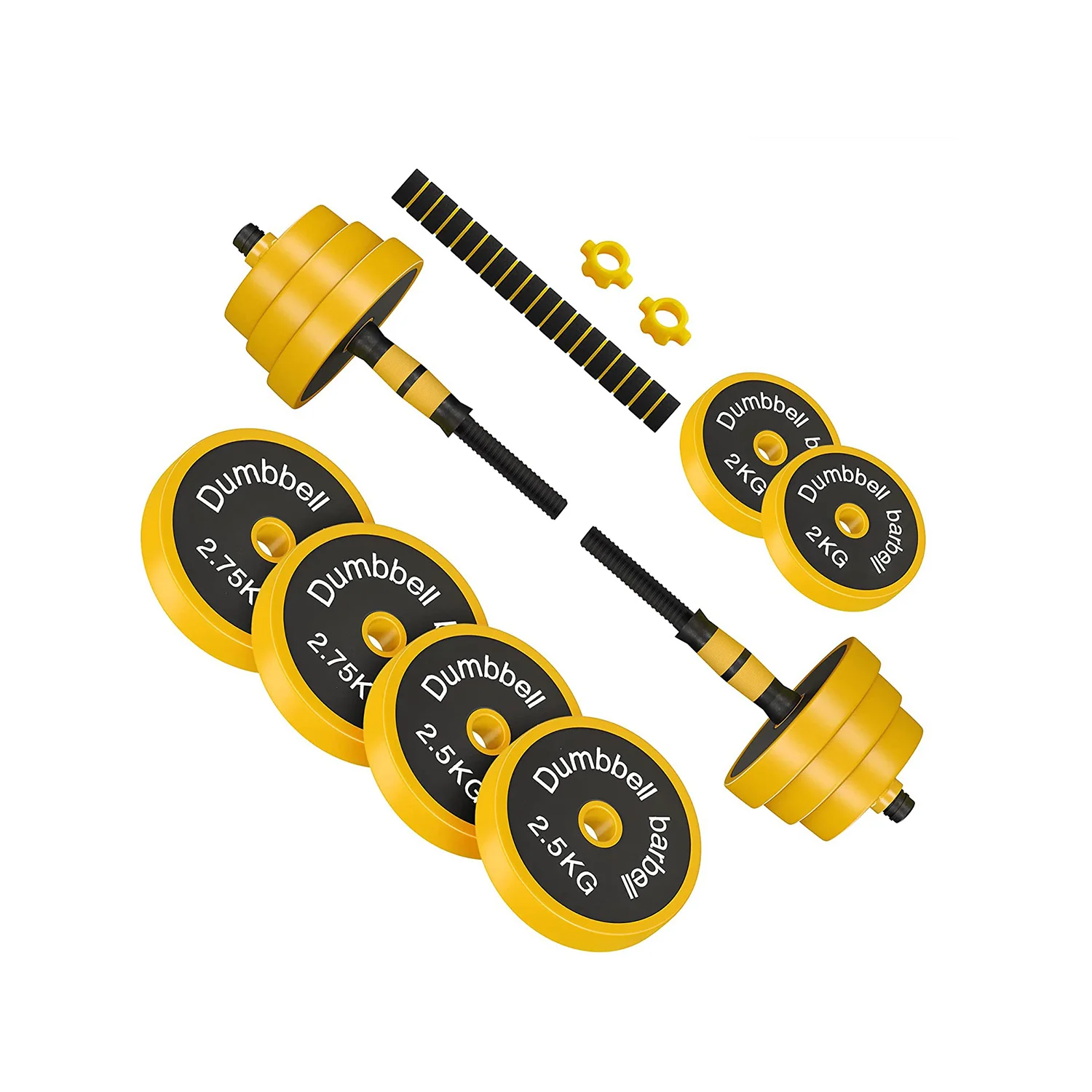 Kit haltères ajustables jaune