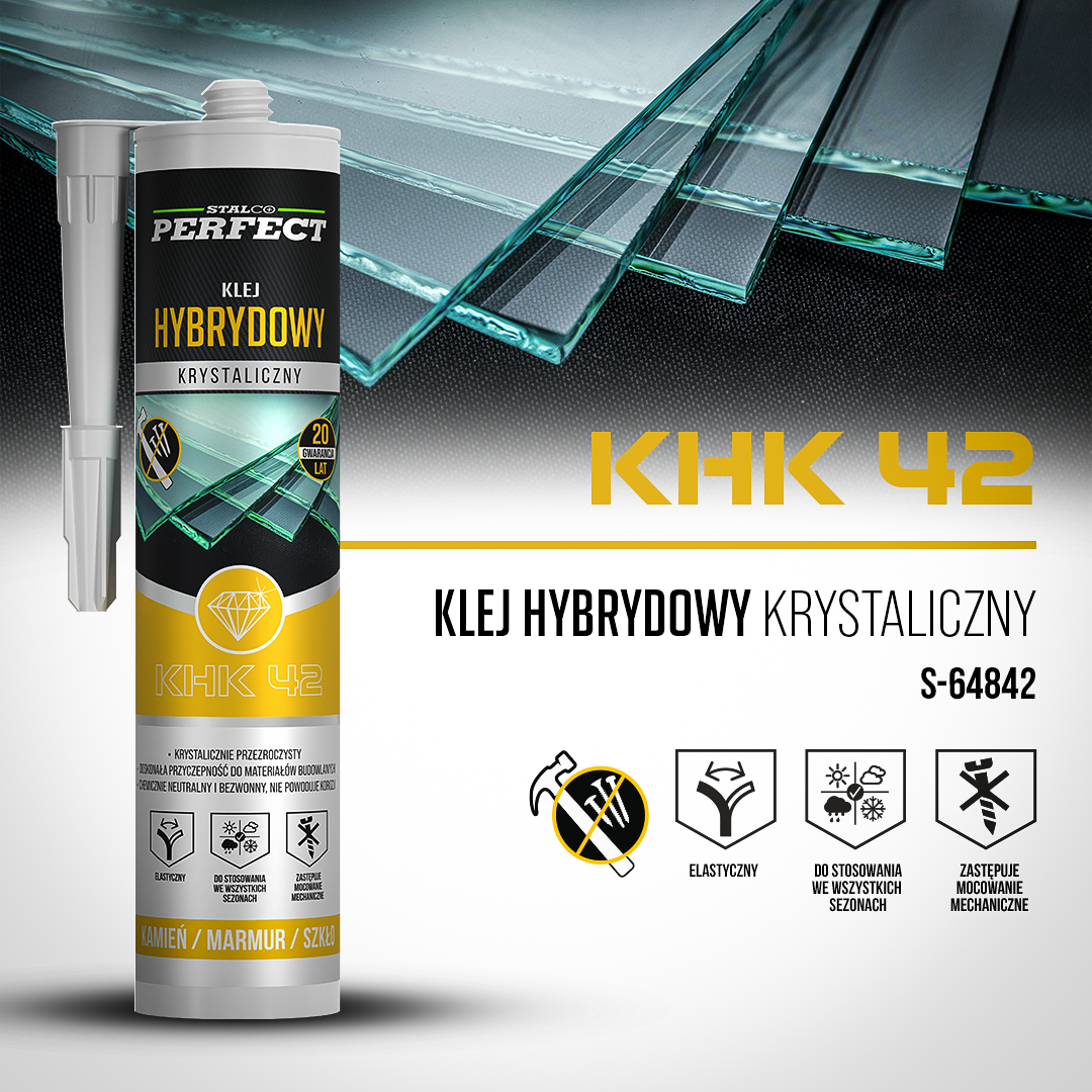 Klej hybrydowy krystaliczny STALCO PERFECT S-64842