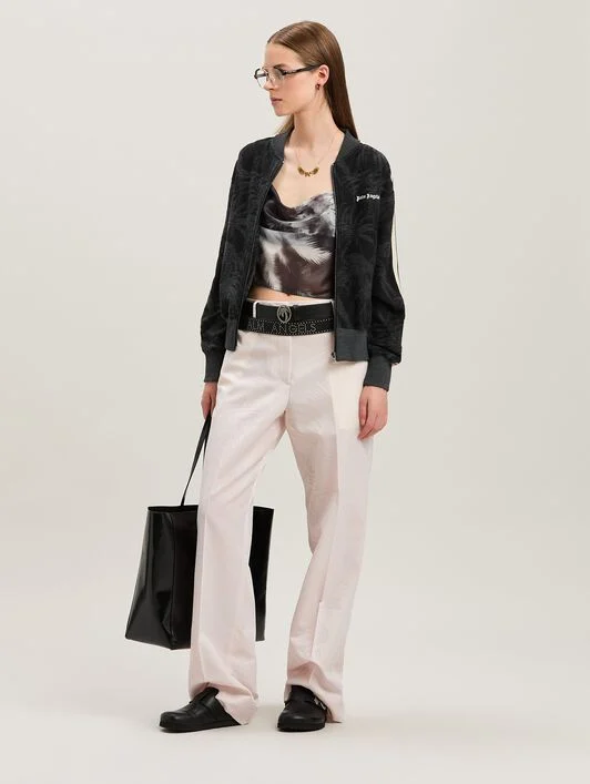 Jacquared Palms Pants