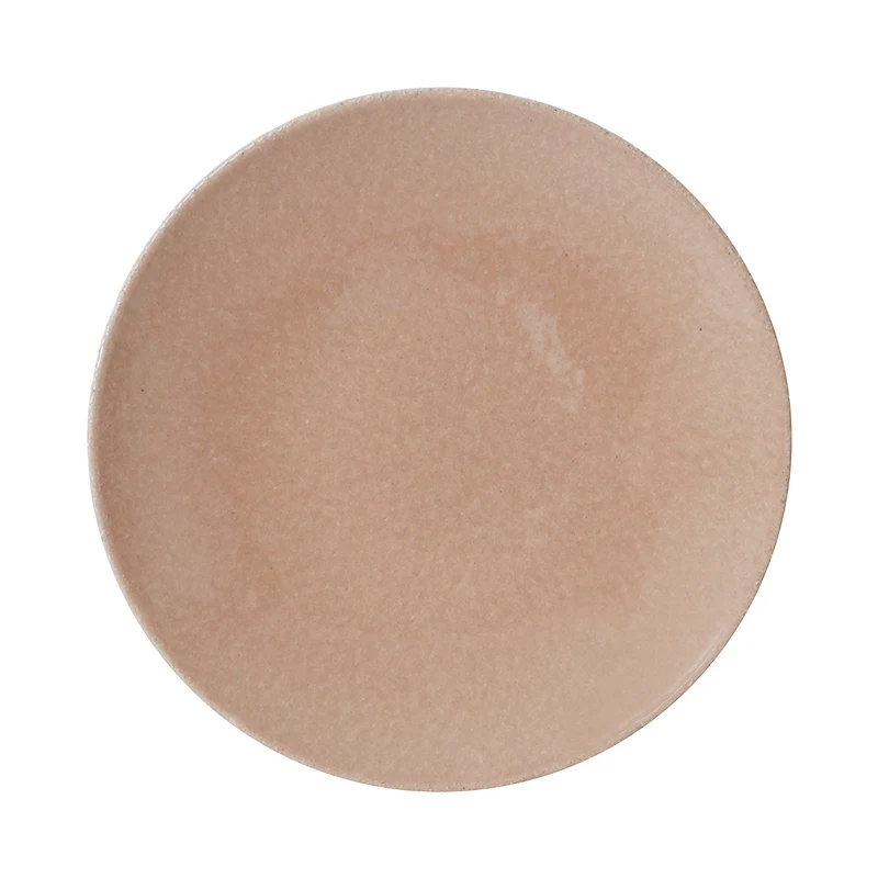 assiette plate pêche blanche