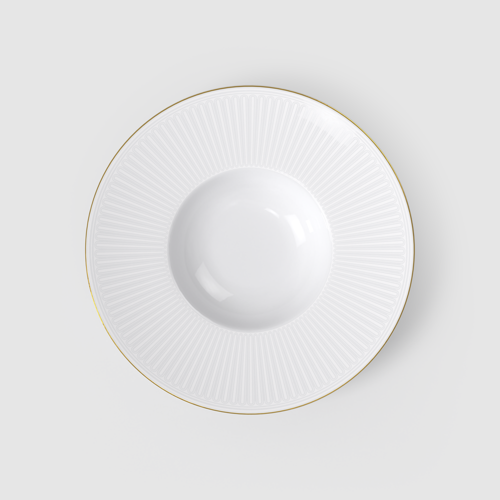 Chateau Septfontaines Soup bowl - White, 11.4'', Premium Bone Porcelain