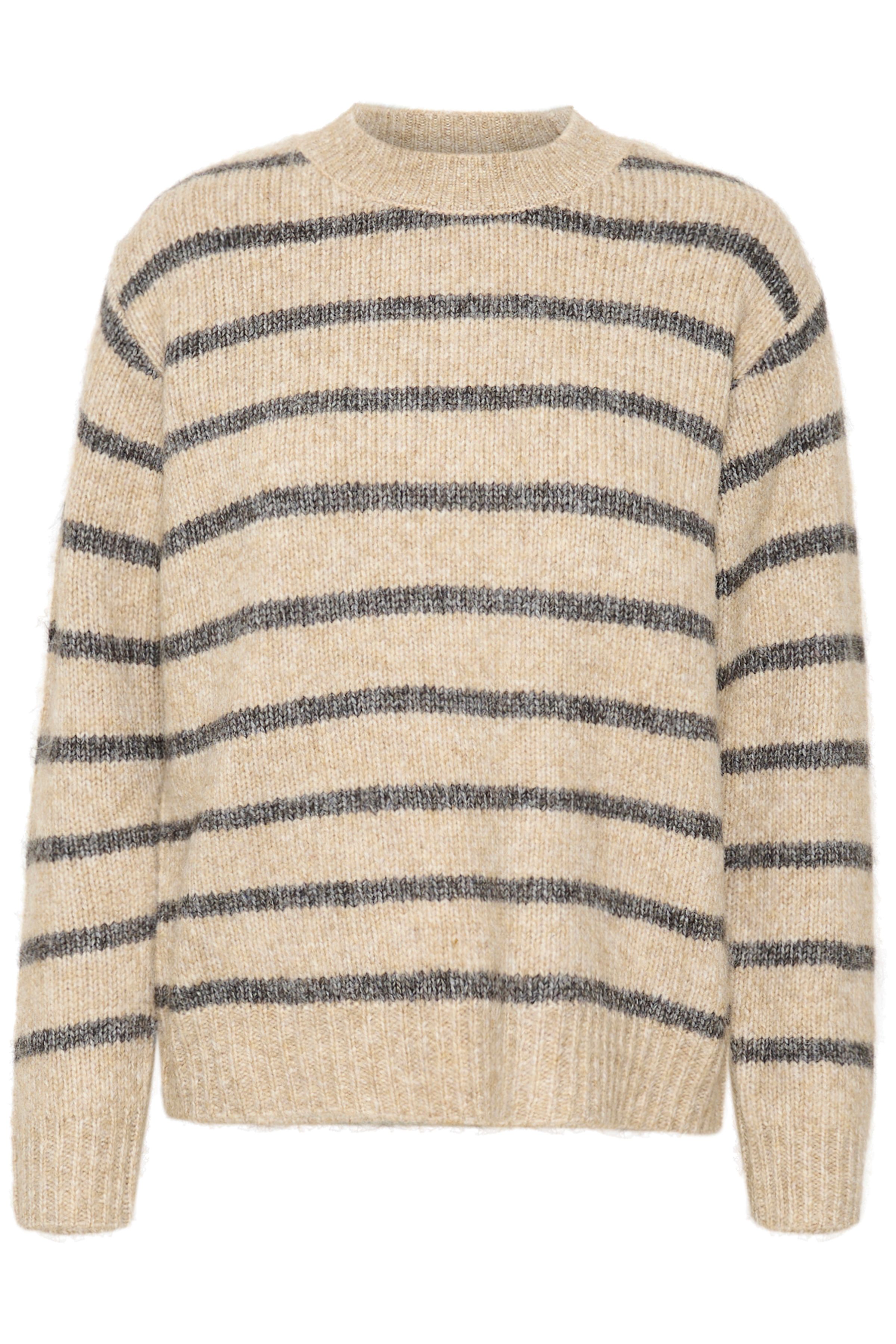Kaffe Katrina Striped Crew Neck Pullover