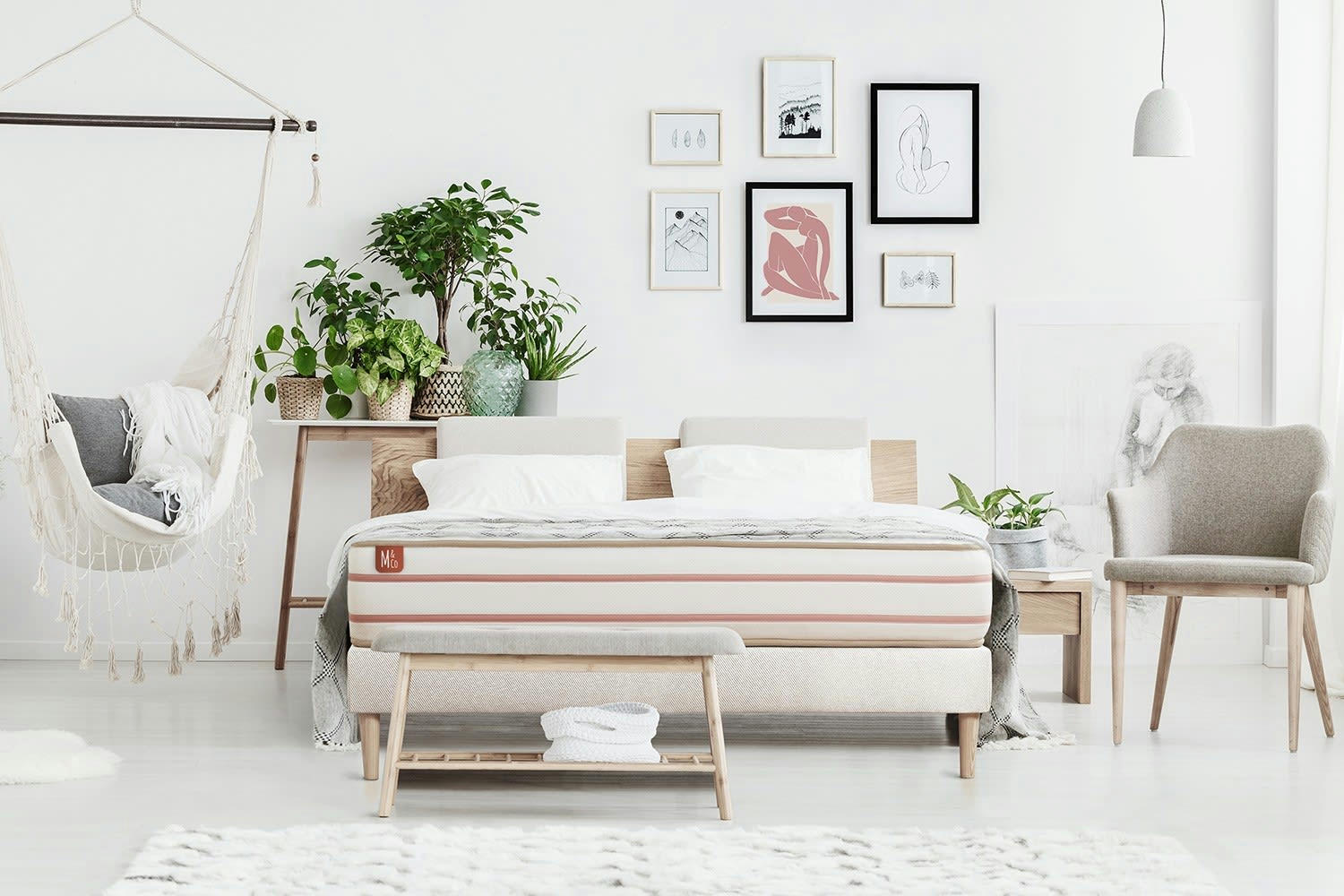 LE DOUX - Ensemble 140x190 Mémoire de forme - sommier kit