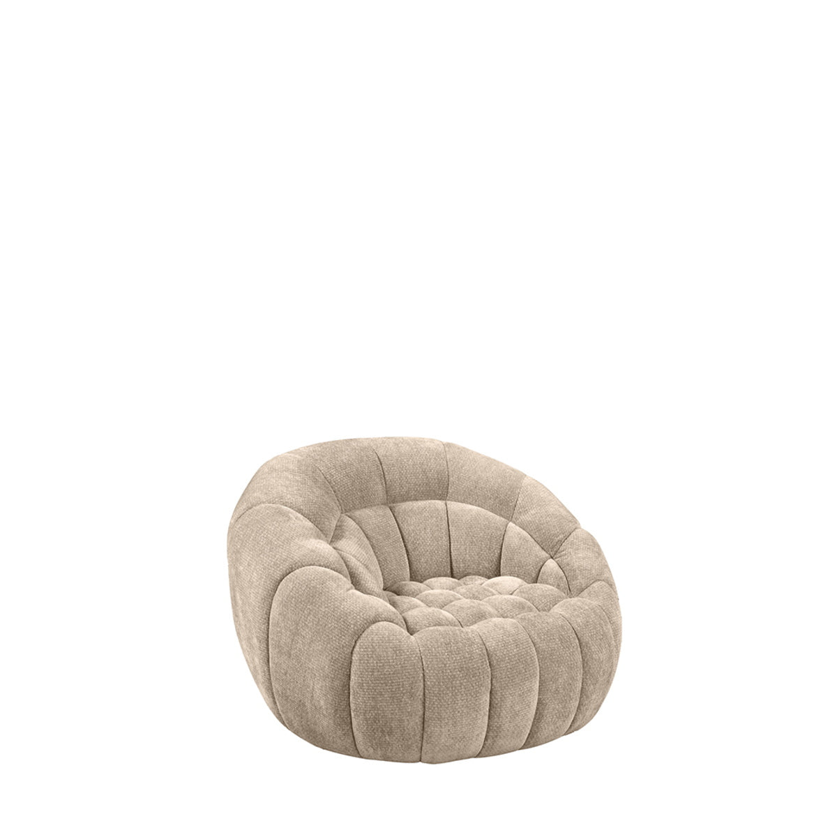 LABEL51 Fauteuil Cloud - Beige Stof - Draaibaar