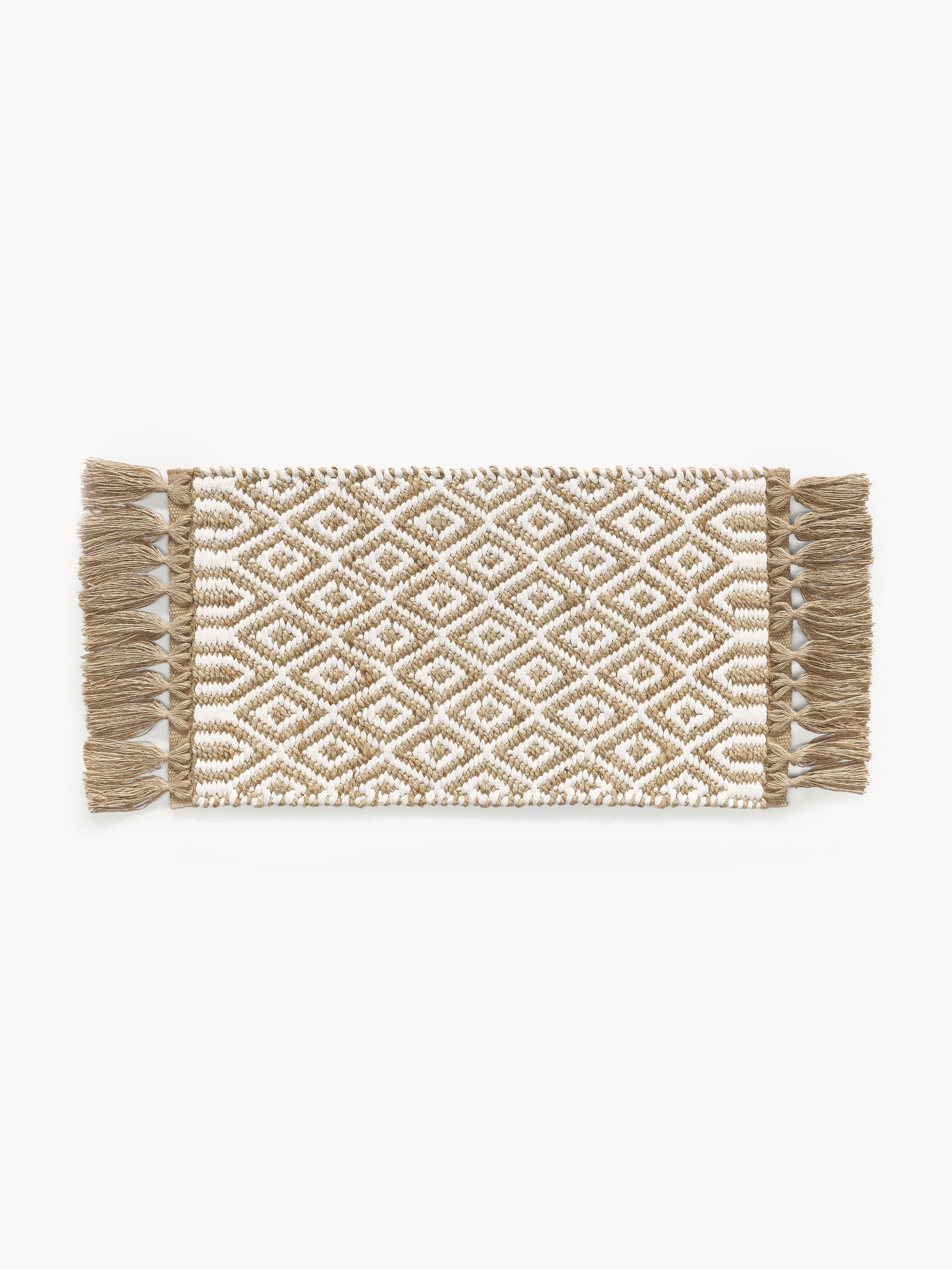 Handgefertigte Jute-Fußmatte Ramos