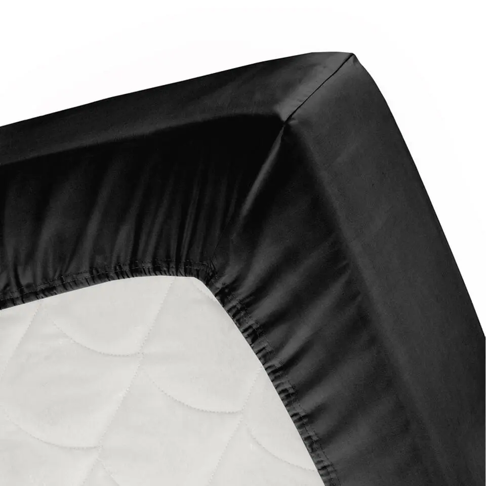 Cinderella - Topper Hoeslaken (tot 15 cm) - Jersey - 160x200/210 cm - Black