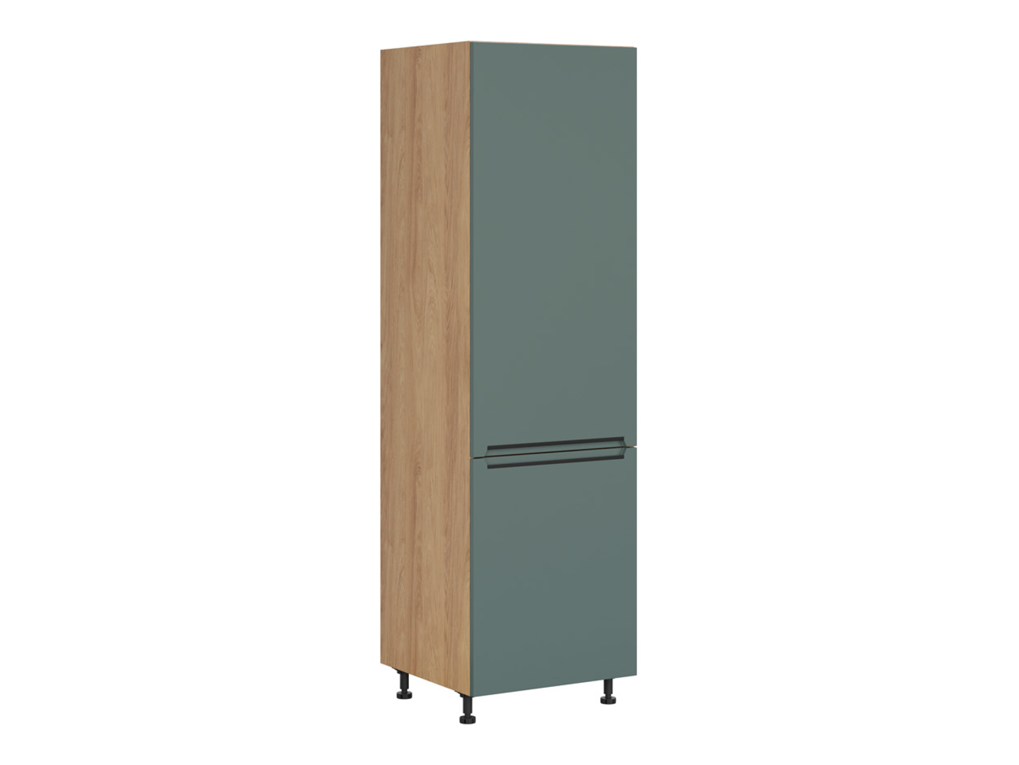 Szafka kuchenna pod zabudowę lodówki Iris 60 cm prawa zieleń boho