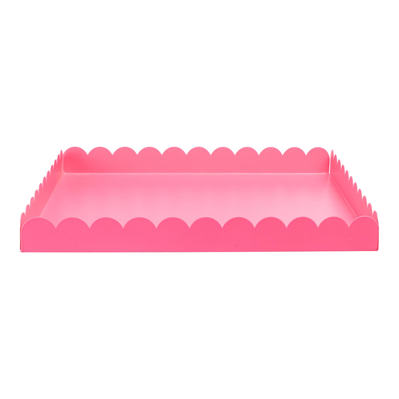 Deko-Tablett Wellenkante Pink,L 300 x B 300 x H 30 mm
