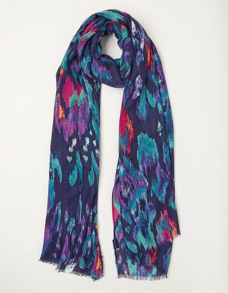 Ikat Floral Scarf