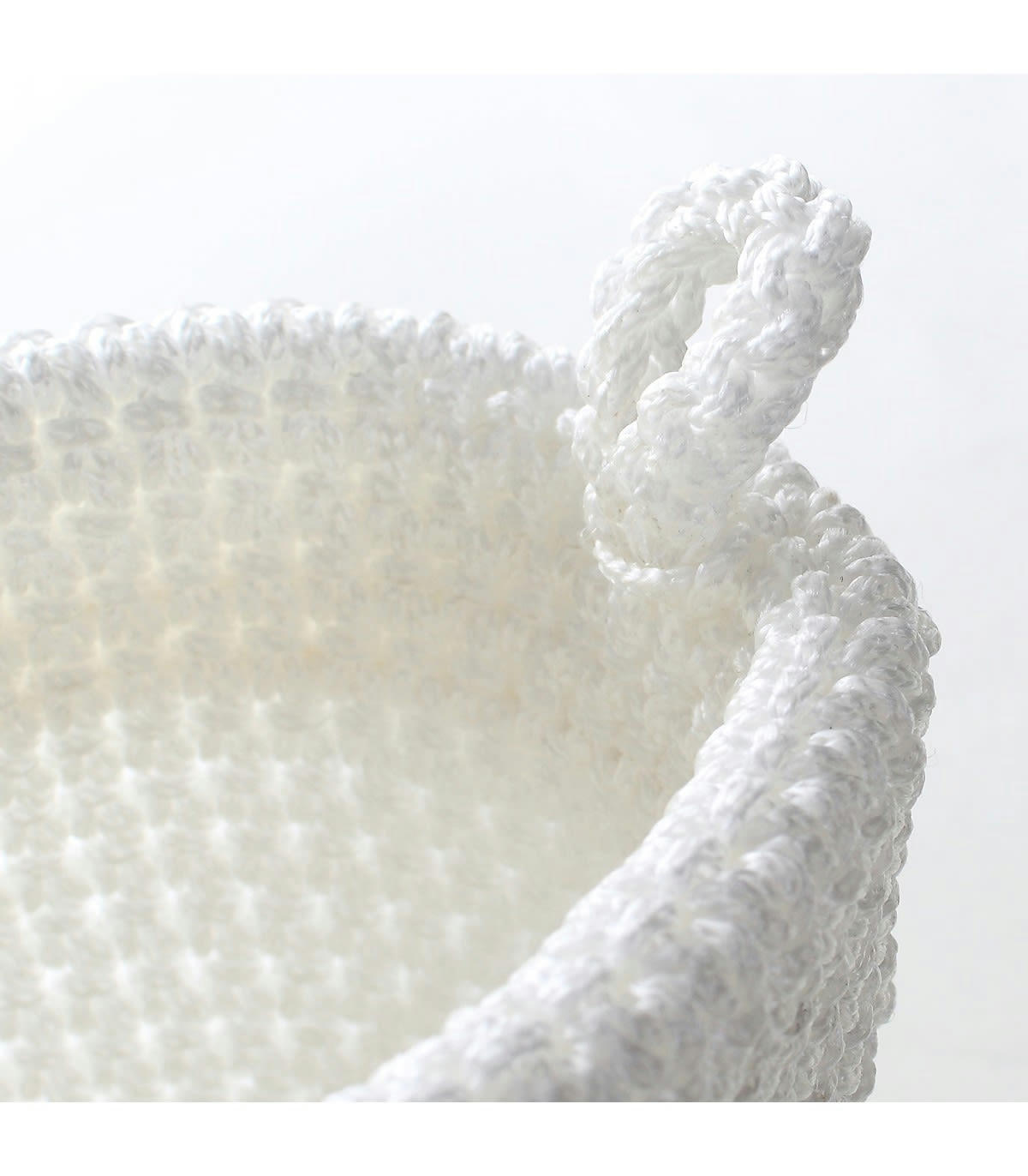 - Panier rond maille crochet 12x10cm