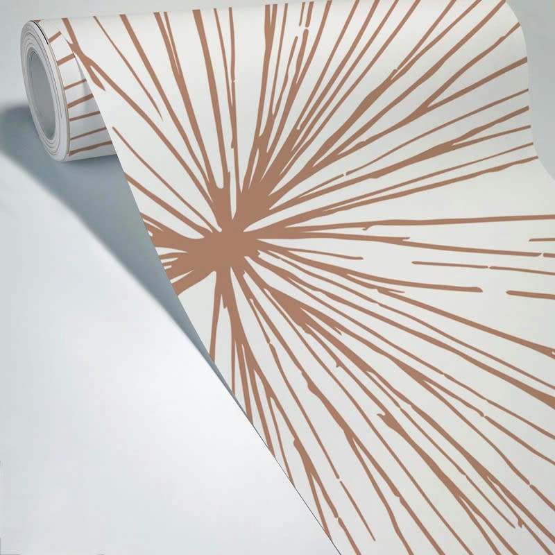 LÄMNAR KOLA - Papier Peint Panoramique L336xH270cm Terracotta Feuillage