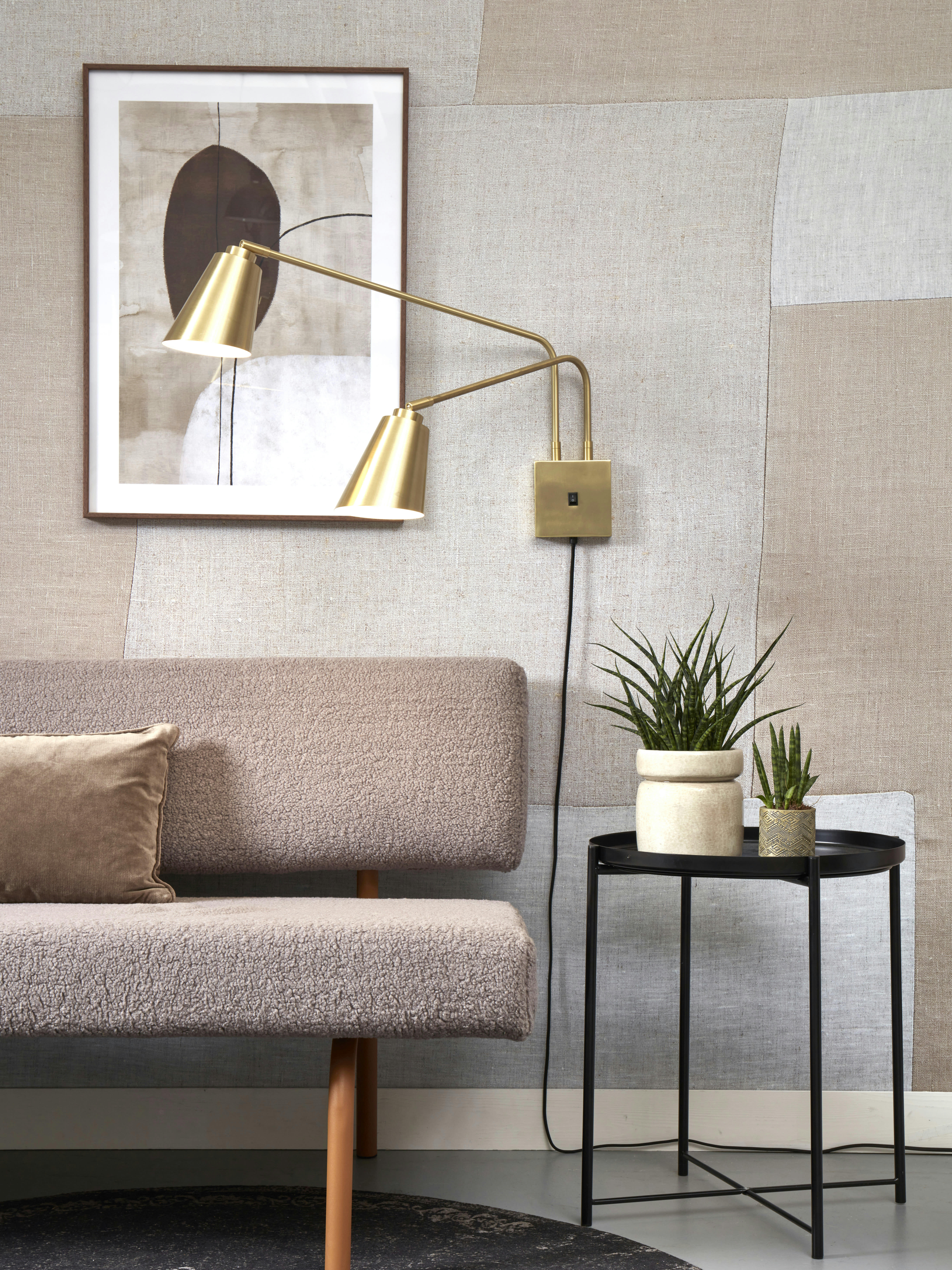 BREMEN - Applique en fer  or, h. 49cm